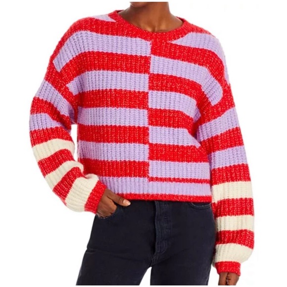 BLANKNYC Sweaters - BLANK NYC Good Mood Color Blocked Striped Sweater M